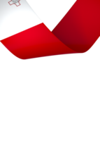 Malte drapeau élément conception nationale indépendance journée bannière ruban png