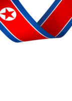 North Korea flag element design national independence day banner ribbon png