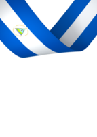 Nicarágua bandeira elemento Projeto nacional independência dia bandeira fita png