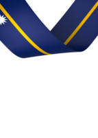 Nauru flag element design national independence day banner ribbon png