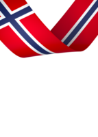 Norway flag element design national independence day banner ribbon png