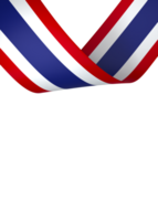 Thailand flag element design national independence day banner ribbon png