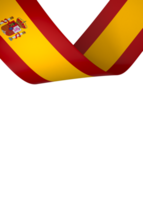 Espagne drapeau élément conception nationale indépendance journée bannière ruban png
