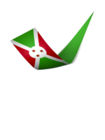 Burundi flag element design national independence day banner ribbon png