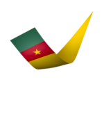 Camerún bandera elemento diseño nacional independencia día bandera cinta png