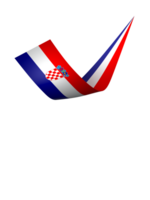 Croatie drapeau élément conception nationale indépendance journée bannière ruban png