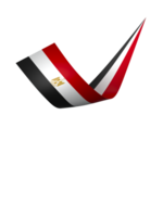 Egypte drapeau élément conception nationale indépendance journée bannière ruban png