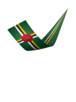 Dominica flag element design national independence day banner ribbon png