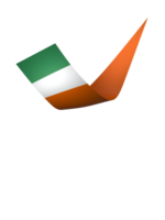 Ireland flag element design national independence day banner ribbon png