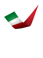 Italy flag element design national independence day banner ribbon png