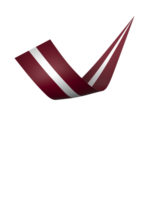 Latvia flag element design national independence day banner ribbon png