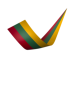 Lithuania flag element design national independence day banner ribbon png