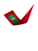 Maldives flag element design national independence day banner ribbon png