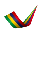 Mauritius flag element design national independence day banner ribbon png