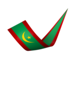 Mauritania bandera elemento diseño nacional independencia día bandera cinta png