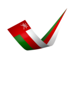 Oman bandiera elemento design nazionale indipendenza giorno bandiera nastro png