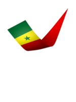 Senegal flag element design national independence day banner ribbon png