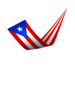 puerto rico drapeau élément conception nationale indépendance journée bannière ruban png