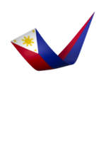 Philippines flag element design national independence day banner ribbon png