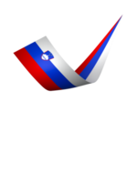 Slovenia flag element design national independence day banner ribbon png