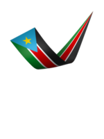 South Sudan flag element design national independence day banner ribbon png