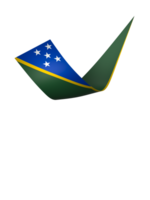 Solomon Islands flag element design national independence day banner ribbon png