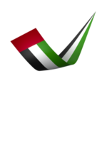 vereinigt arabisch Emirate Flagge Element Design National Unabhängigkeit Tag Banner Band png