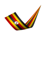uganda flagga element design nationell oberoende dag baner band png