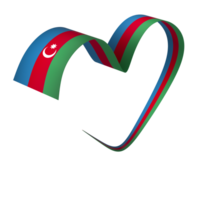 Azerbaijan flag element design national independence day banner ribbon png