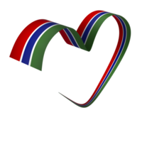 The Gambia flag element design national independence day banner ribbon png