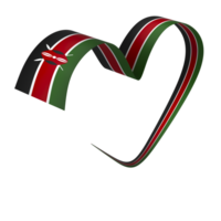 Kenya flag element design national independence day banner ribbon png