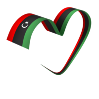 Libya flag element design national independence day banner ribbon png