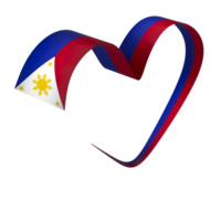 Philippines flag element design national independence day banner ribbon png