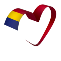 Romania flag element design national independence day banner ribbon png