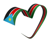 Sud Sudan bandiera elemento design nazionale indipendenza giorno bandiera nastro png