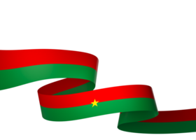 Burkina Faso Flagge Element Design National Unabhängigkeit Tag Banner Band png