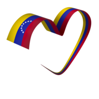 Venezuela flag element design national independence day banner ribbon png