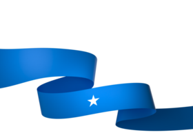 Somalia flag element design national independence day banner ribbon png