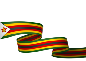 zimbabwe flagga element design nationell oberoende dag baner band png