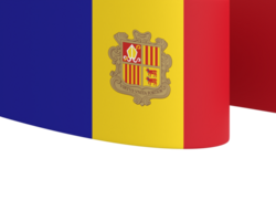 andorra bandeira elemento Projeto nacional independência dia bandeira fita png