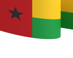 Guinea bissau bandiera elemento design nazionale indipendenza giorno bandiera nastro png