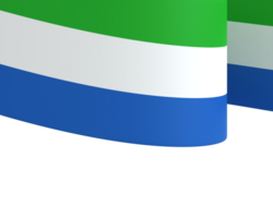 Sierra Leone flag element design national independence day banner ribbon png