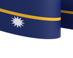 Nauru flag element design national independence day banner ribbon png