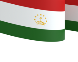 Tajikistan flag element design national independence day banner ribbon png