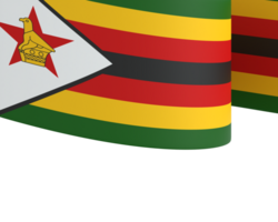 Zimbabwe drapeau élément conception nationale indépendance journée bannière ruban png