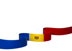 moldova bandiera elemento design nazionale indipendenza giorno bandiera nastro png