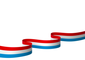 Luxemburgo bandeira elemento Projeto nacional independência dia bandeira fita png