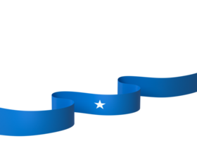 Somalia flag element design national independence day banner ribbon png