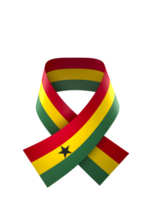 Ghana flag element design national independence day banner ribbon png