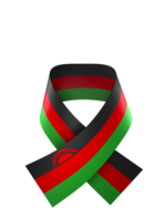 Malawi flag element design national independence day banner ribbon png